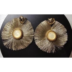 xx Lilly Pulitzer Gold Fan-Tastic Earrings